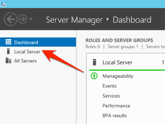 Windows Server 2012 Server Manager screen seen on install of Lasso Server 9.3