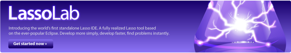 LassoLab Integrated Development Environment for Lasso