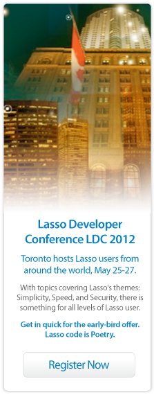 Lasso Developer Conference Toronto 2012